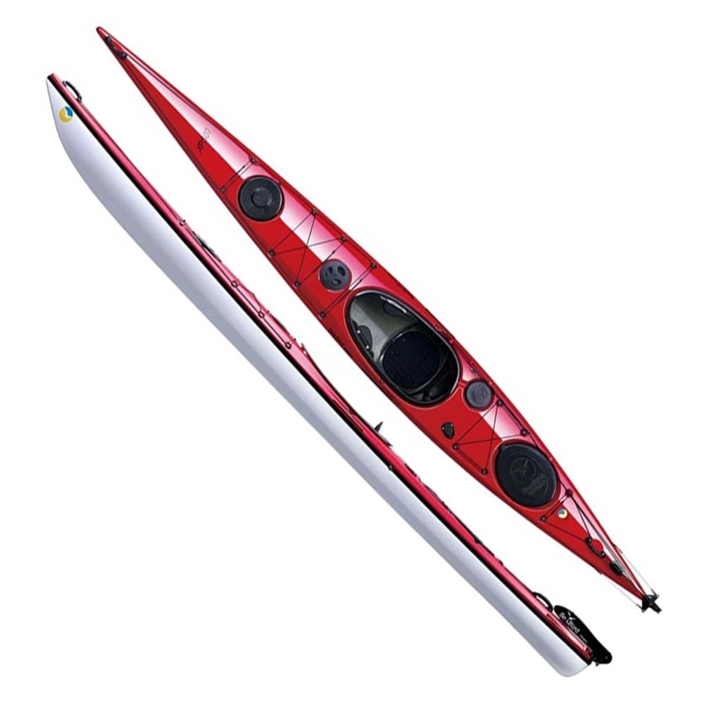 Seabird Expedition 507 – havskajak i glasfiber med roder för turpaddling och packning