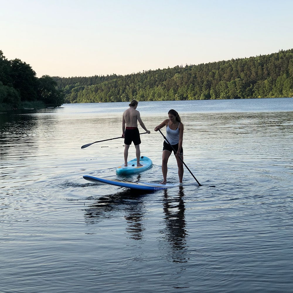 SUN glasfiber SUP, Paddleboard, SUN wood, SUN paddleboard, SUP, hård sup