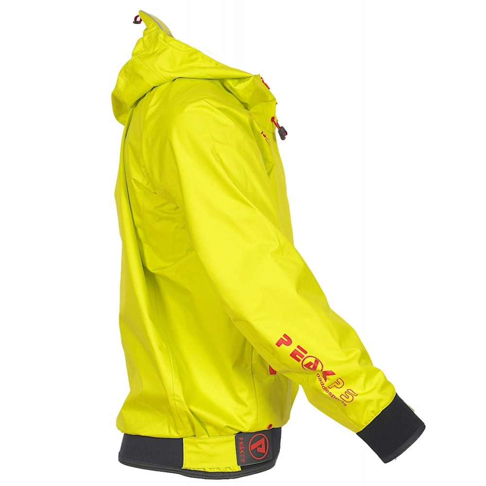 Tourlite Hoody lime – sidovy höger som visar andningspaneler och ärmdesign