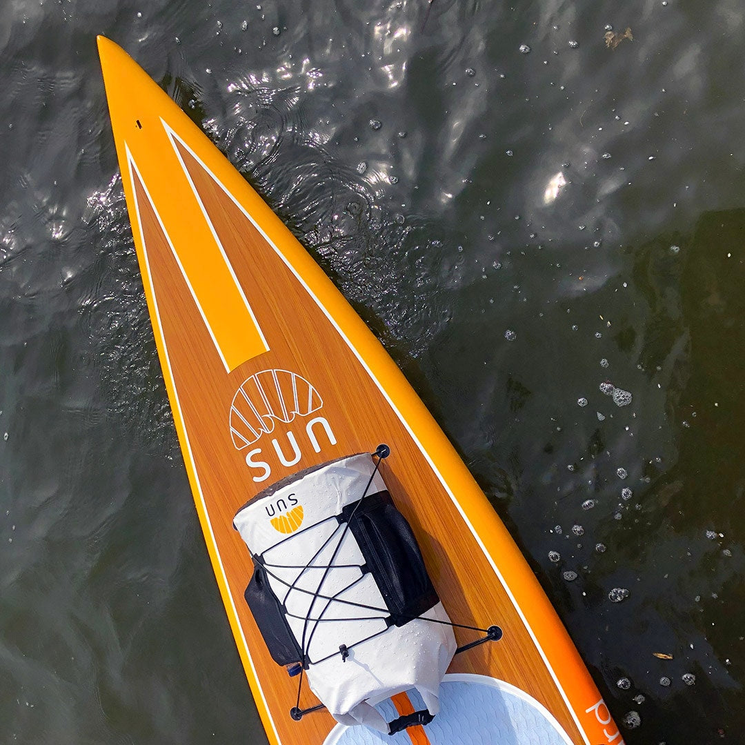 SUN 12.6 Touring – hård SUP i glasfiber med wood-design för långdistanspaddling