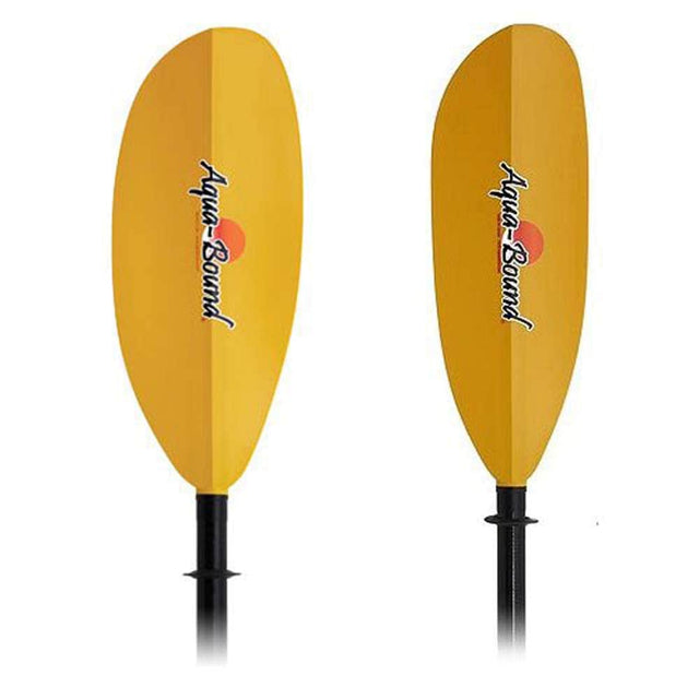 AquaBound Sting Ray och Manta Ray paddelblad i glasfiber – visar paddelbladsprofiler för låg och hög vinkel