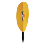AquaBound Manta Ray paddelblad i glasfiber – gul färg och bred form för stark paddling
