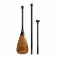 SUN Bamboo Fusion – 3-delad SUP-paddel med bambudesign och kompositblad, lätt att ta med och justerbar i längd.