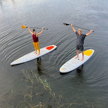 Två hårda SUP-brädor från SUN Paddleboard – Spirit Thermo 11.6 för touring och 10.6 för allroundpaddling och lek