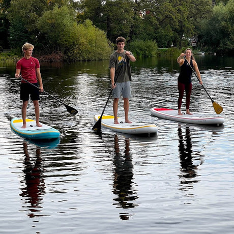SUN Sunny – uppblåsbara allround-SUP-brädor i olika storlekar, perfekta för fritid, lek och familjepaddling