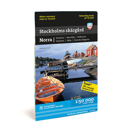 Paddlingskarta Norra Stockholm från Calazo – vattentålig karta för kajak- och paddlingsturer norr om Stockholm