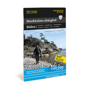 Paddlingskarta Södra Stockholm från Calazo – vattentålig karta för kajak- och paddlingsturer söder om Stockholm