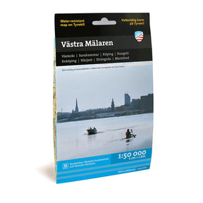 Paddlingskarta Västra Mälaren från Calazo – vattentålig karta för Mälarens bästa kajak-turer