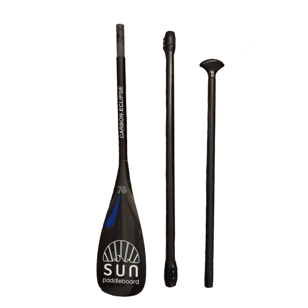 SUN Carbon Eclipse – 3-delad SUP-paddel i kolfiber med låg vikt och hög prestanda.