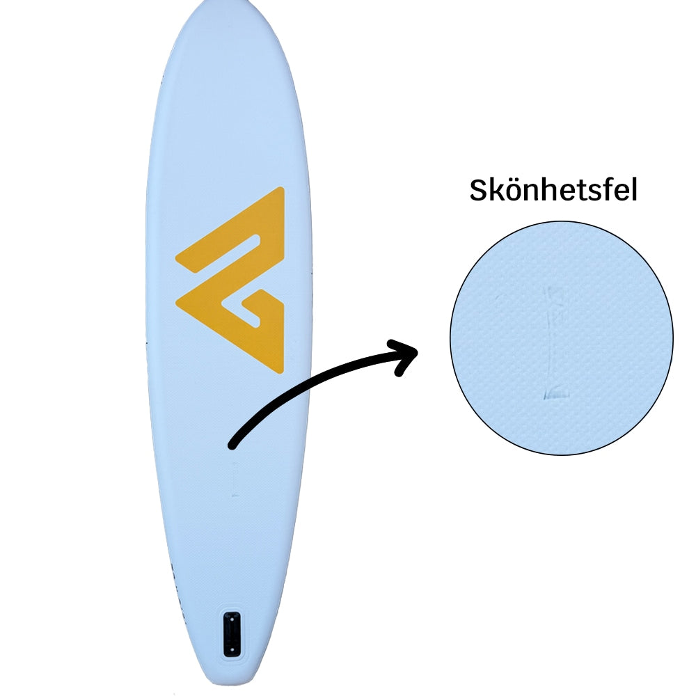 SUN Wave 10.8 SUP detalj skönhetsfel – mindre kosmetisk avvikelse på brädan