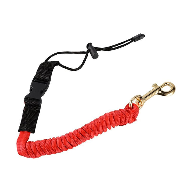 Säkerhetslina (leash) för kajak – håller paddeln säkrad vid kapsejsning eller paus.