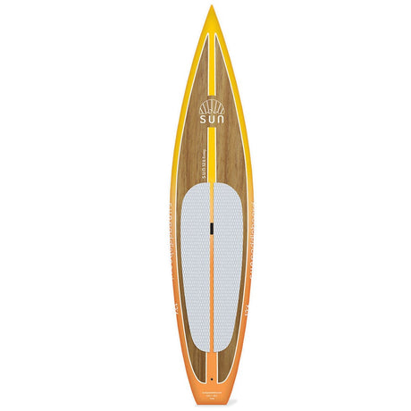 SUN 12.6 Touring – hård touring-SUP i glasfiber med wood-design från SUN Paddleboard