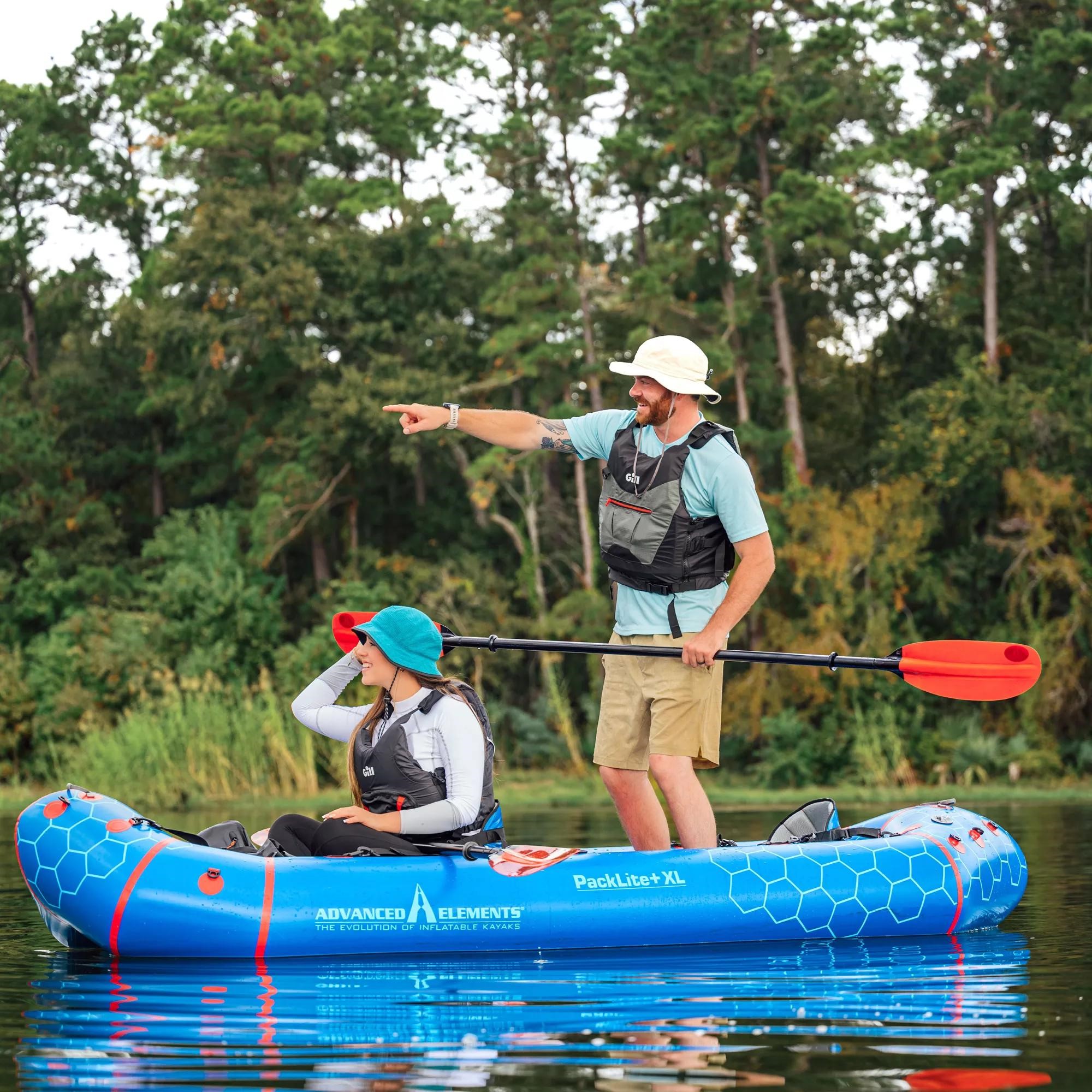 Packlite, XL Packraft, Advanced Elements, luftkajak, uppblåsbarkajak, kajak i väska, Dropstitch