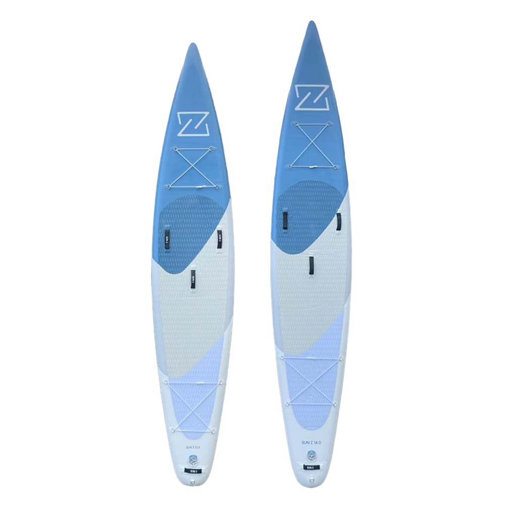 Sun Z uppblåsbara SUP-brädor i storlekarna 12'6" och 14'0" – touringmodeller för långfärd