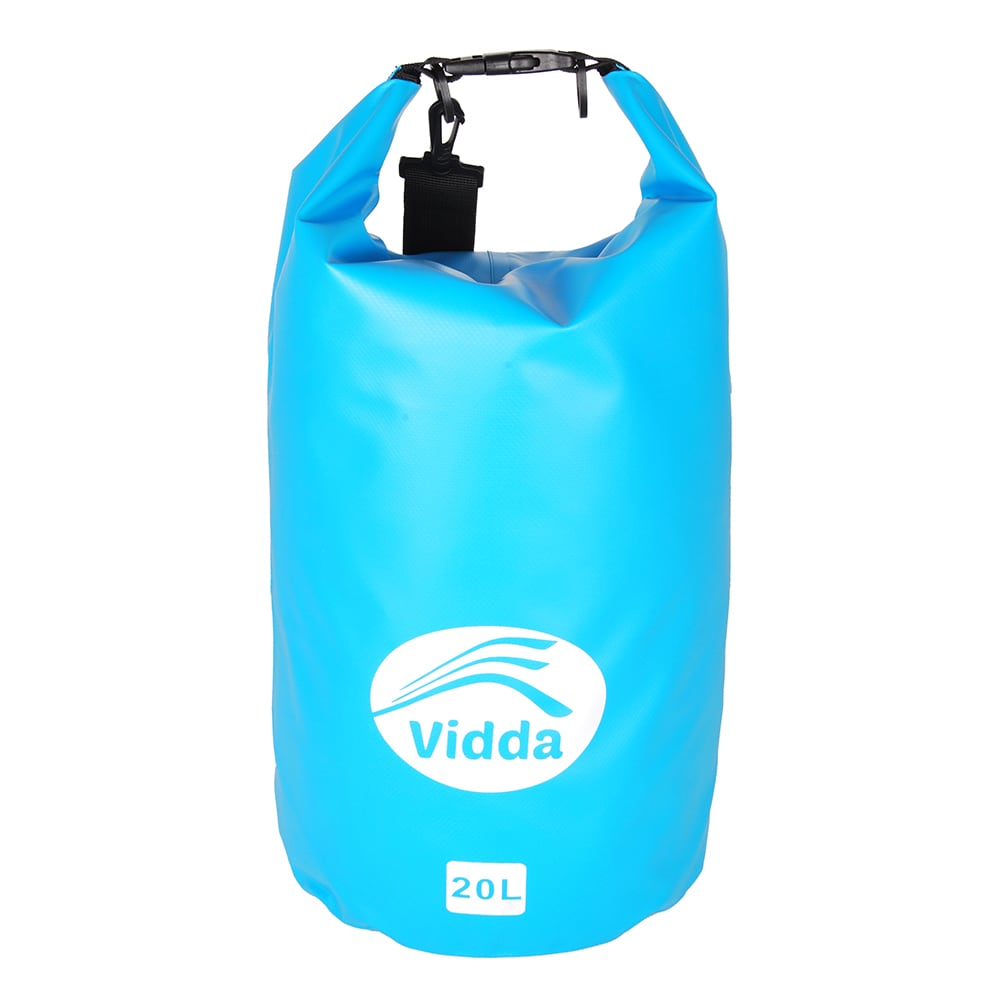 Vidda Drybag,20 liter vattentät påse, torrförvaring, packpåse kajak, drybagkit