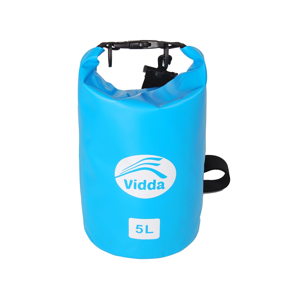 Vidda Drybag,5 liter vattentät påse, torrförvaring, packpåse kajak, drybagkit